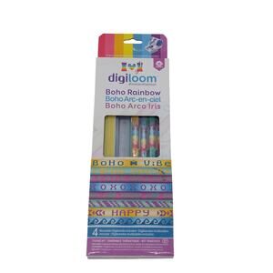 Digiloom Instant Fashion Boho Rainbow Theme Kit 4 Reusable